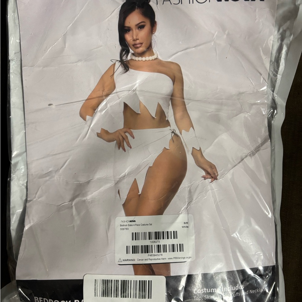 Fashion Nova White Two-Piece Set